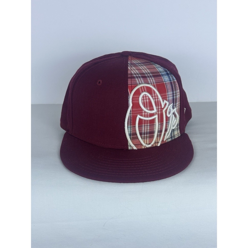Baltimore Orioles New Era 59FIFTY Fitted Hat Size 8 MLB Baseball Tartan Plaid